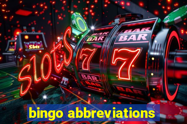 bingo abbreviations