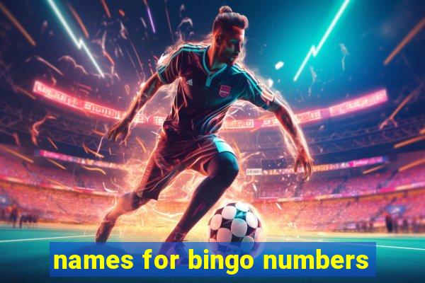 names for bingo numbers