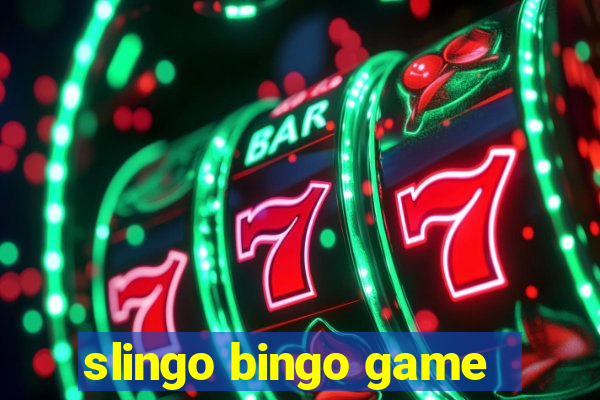 slingo bingo game