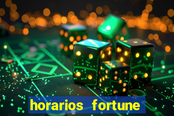 horarios fortune tiger hoje