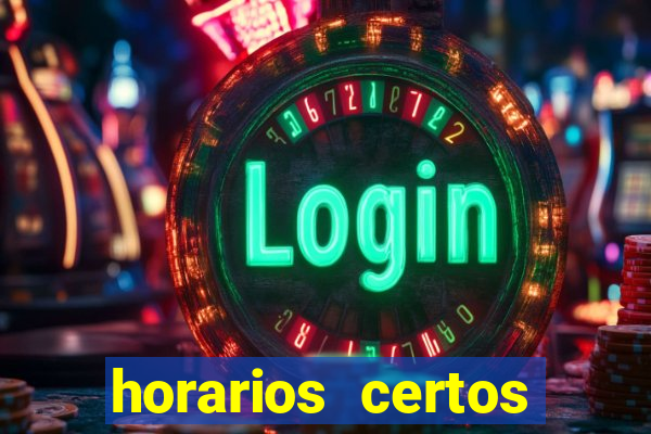 horarios certos para jogar fortune tiger