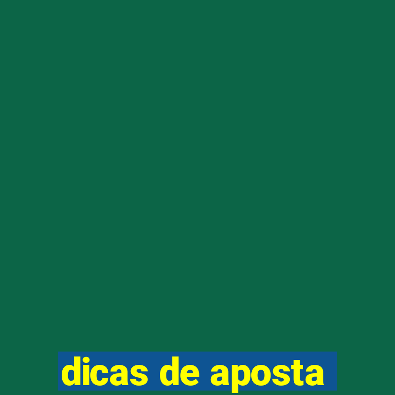 dicas de aposta