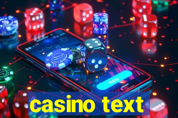 casino text