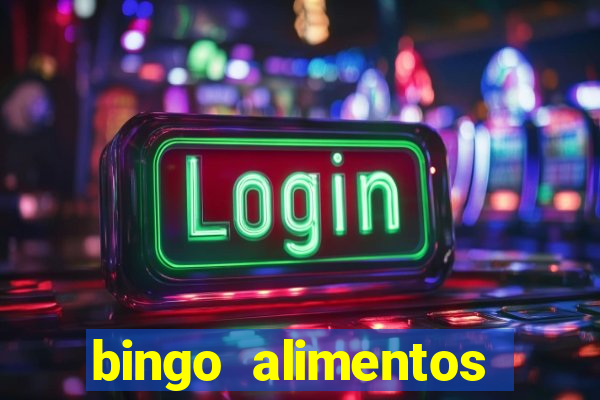 bingo alimentos para imprimir