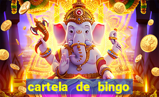 cartela de bingo para cha revela??o