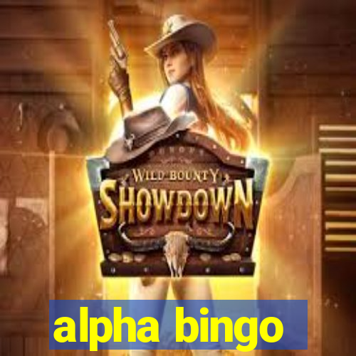 alpha bingo