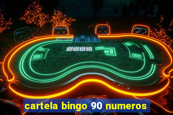 cartela bingo 90 numeros