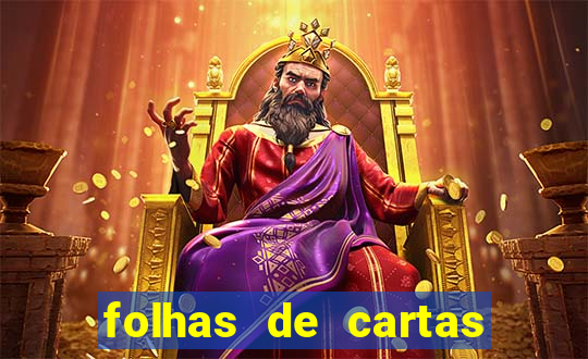 folhas de cartas para imprimir