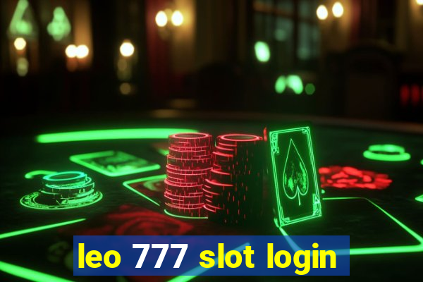 leo 777 slot login