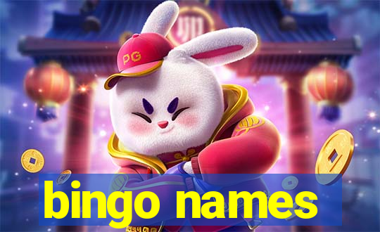 bingo names