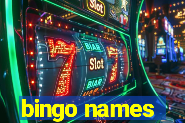 bingo names