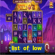 list of low variance slot machines