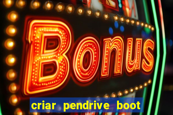 criar pendrive boot windows 10