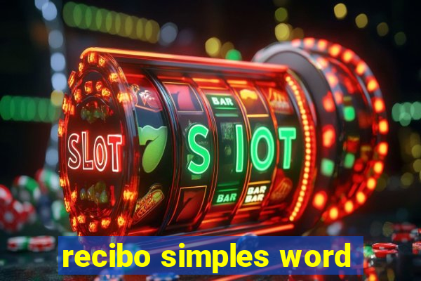 recibo simples word