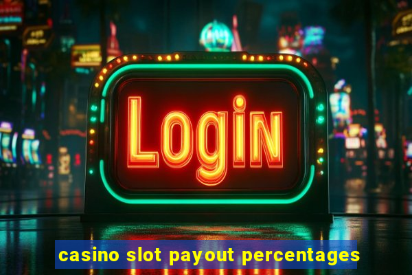 casino slot payout percentages