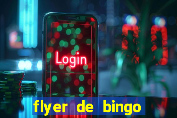 flyer de bingo para editar