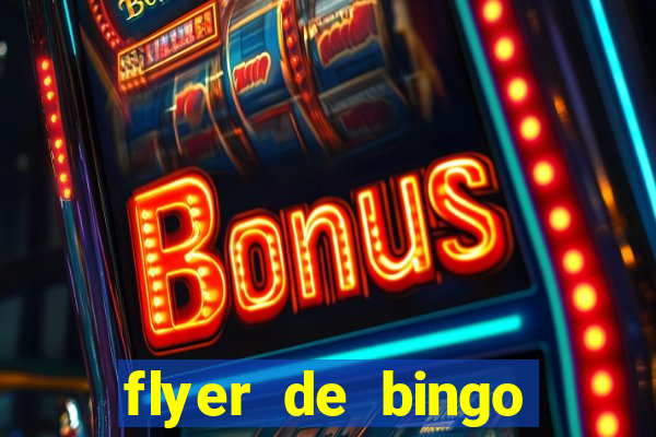 flyer de bingo para editar