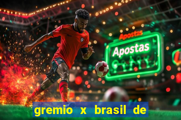 gremio x brasil de pelotas palpite