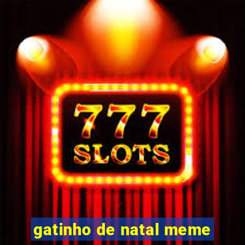 gatinho de natal meme