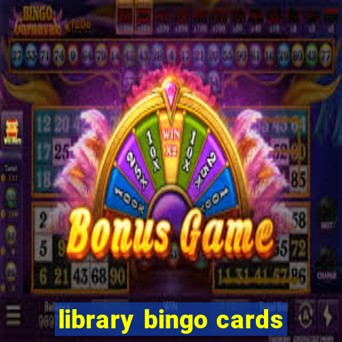 library bingo cards