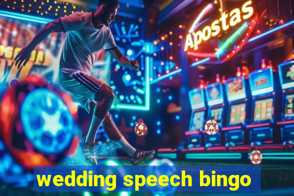 wedding speech bingo