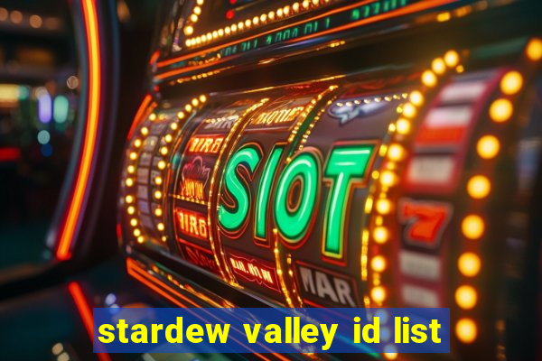 stardew valley id list