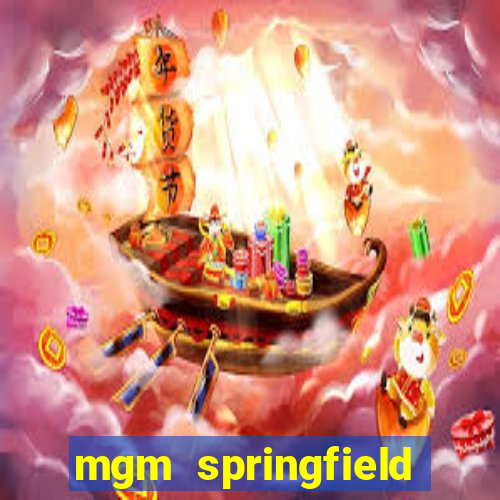 mgm springfield slot payout percentage