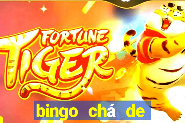 bingo chá de bebê excel