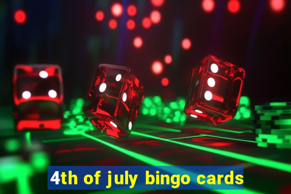 4th of july bingo cards