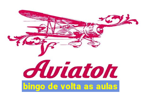 bingo de volta as aulas