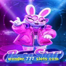 wonder 777 slots.com