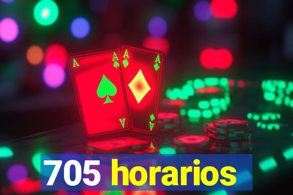 705 horarios