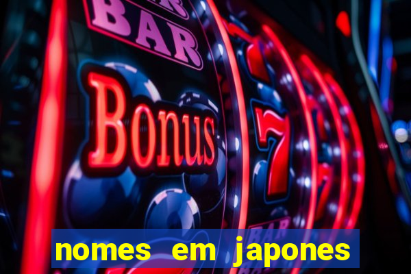 nomes em japones para jogo