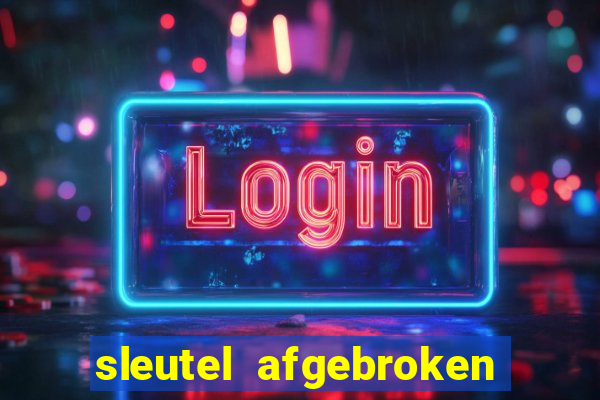 sleutel afgebroken in slot kast