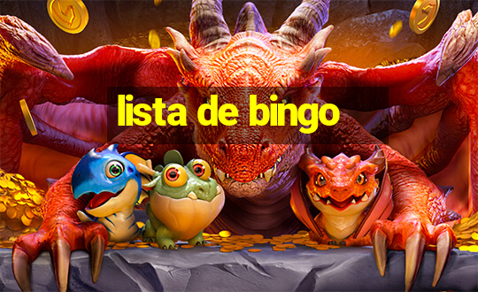 lista de bingo