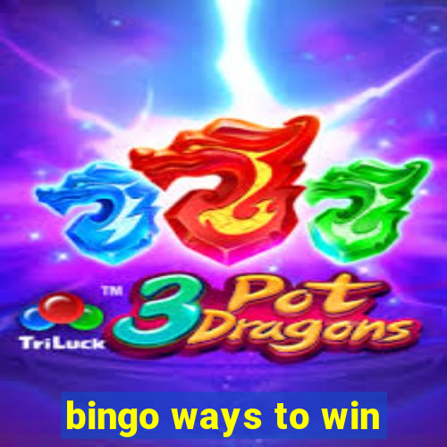 bingo ways to win