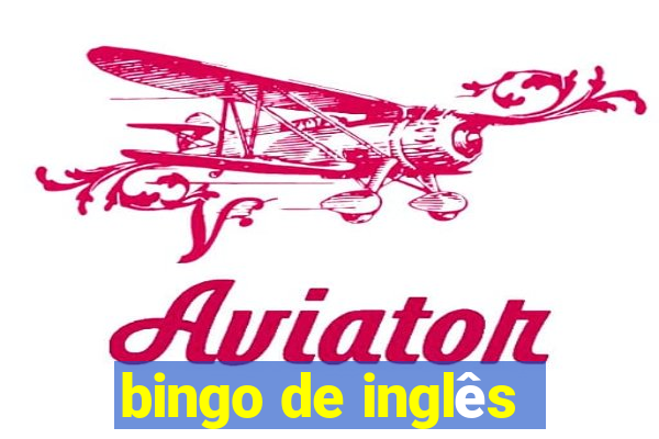 bingo de inglês