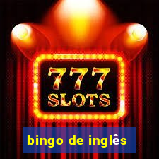 bingo de inglês