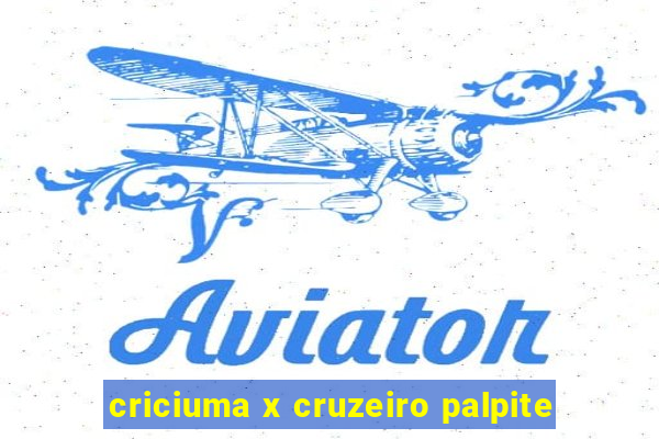 criciuma x cruzeiro palpite