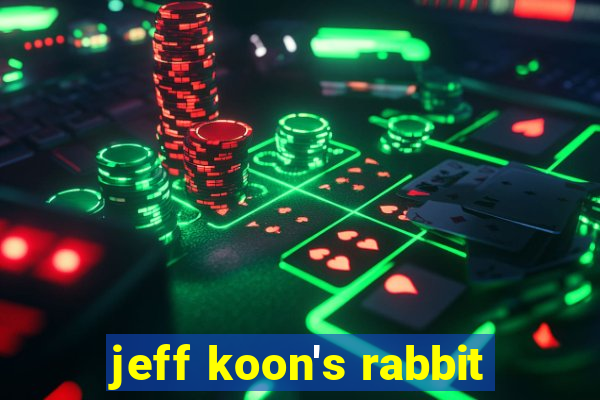 jeff koon's rabbit