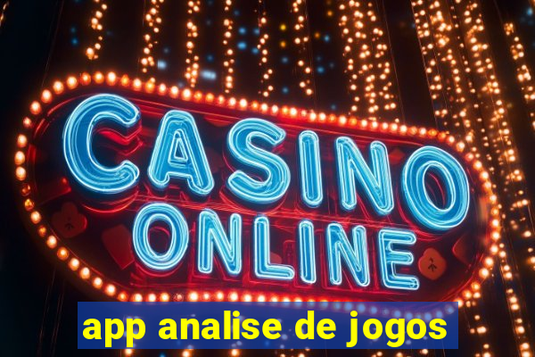 app analise de jogos