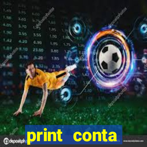 print conta bancária milionaria