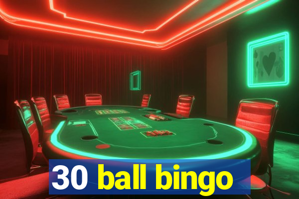 30 ball bingo