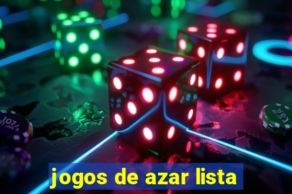 jogos de azar lista