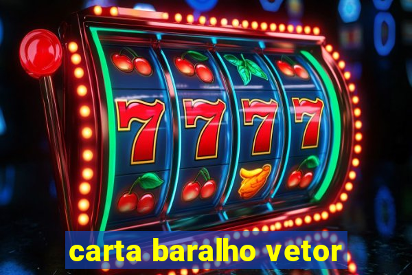 carta baralho vetor