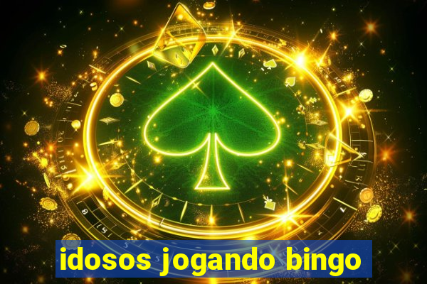 idosos jogando bingo