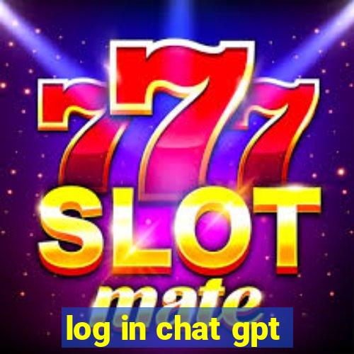 log in chat gpt