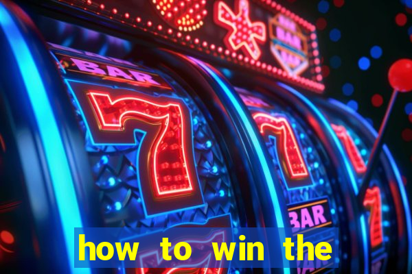 how to win the slot machine