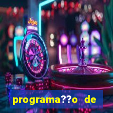 programa??o de jogos de futebol