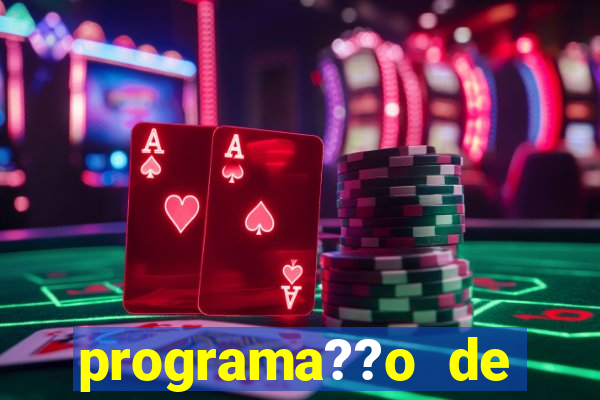 programa??o de jogos de futebol